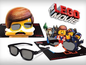 Award Winning - The Lego Movie Paper Masks for RealD 3D Glasses
